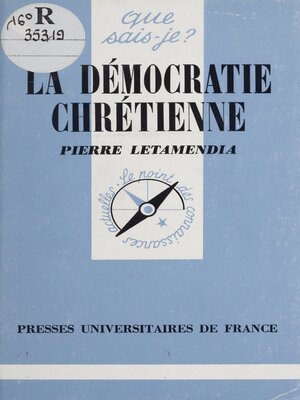 cover image of La Démocratie chrétienne